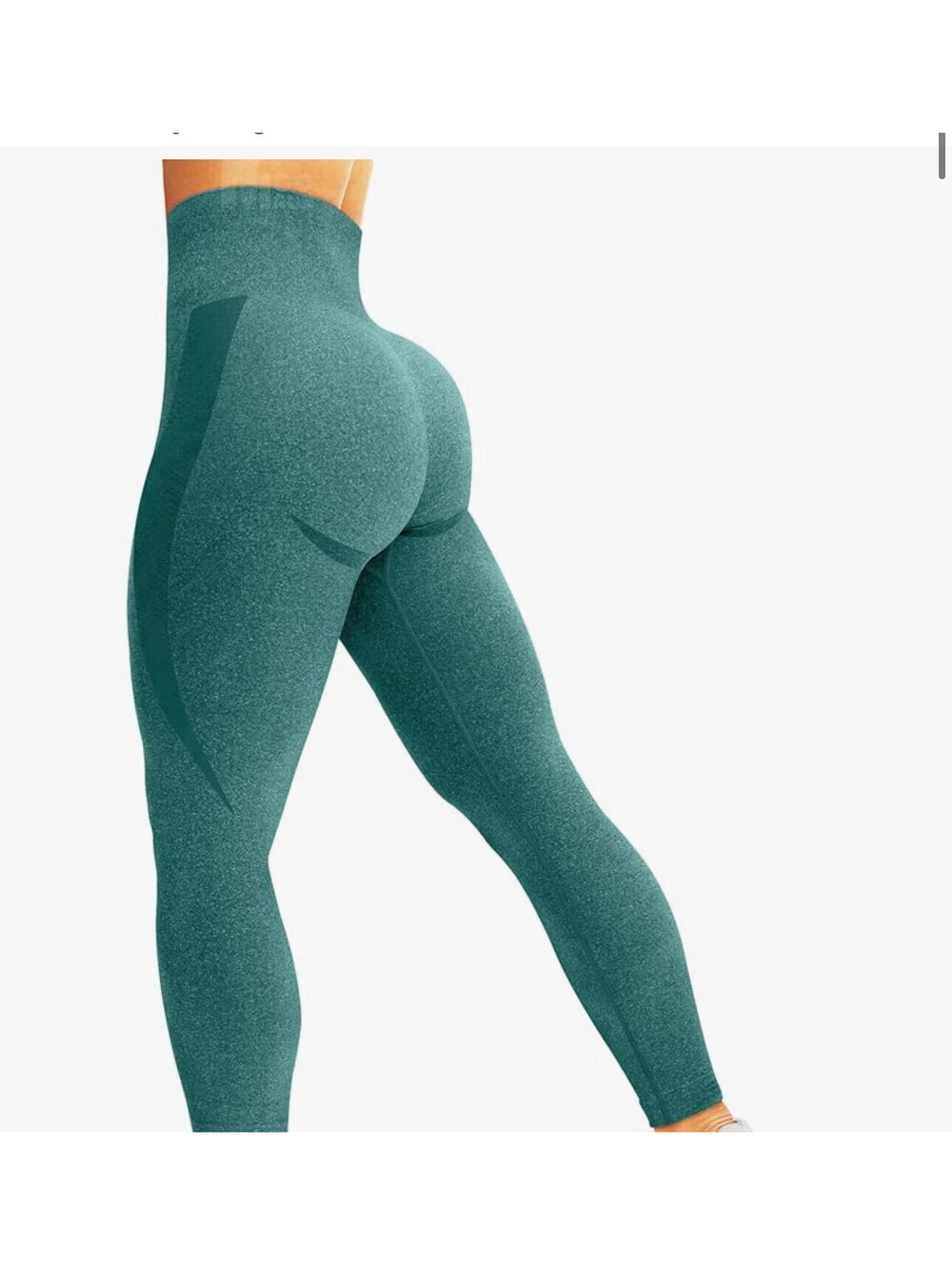 HIGORUN Women Seamless Leggings Contour High Waist Workout Sage Green XL